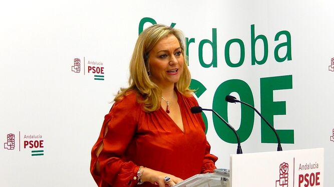 La senadora del PSOE por Córdoba María Jesús Serrano.