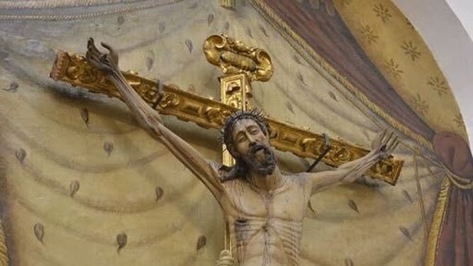El Santísimo Cristo de la Merced, cotitular de la Quinta Angustia.