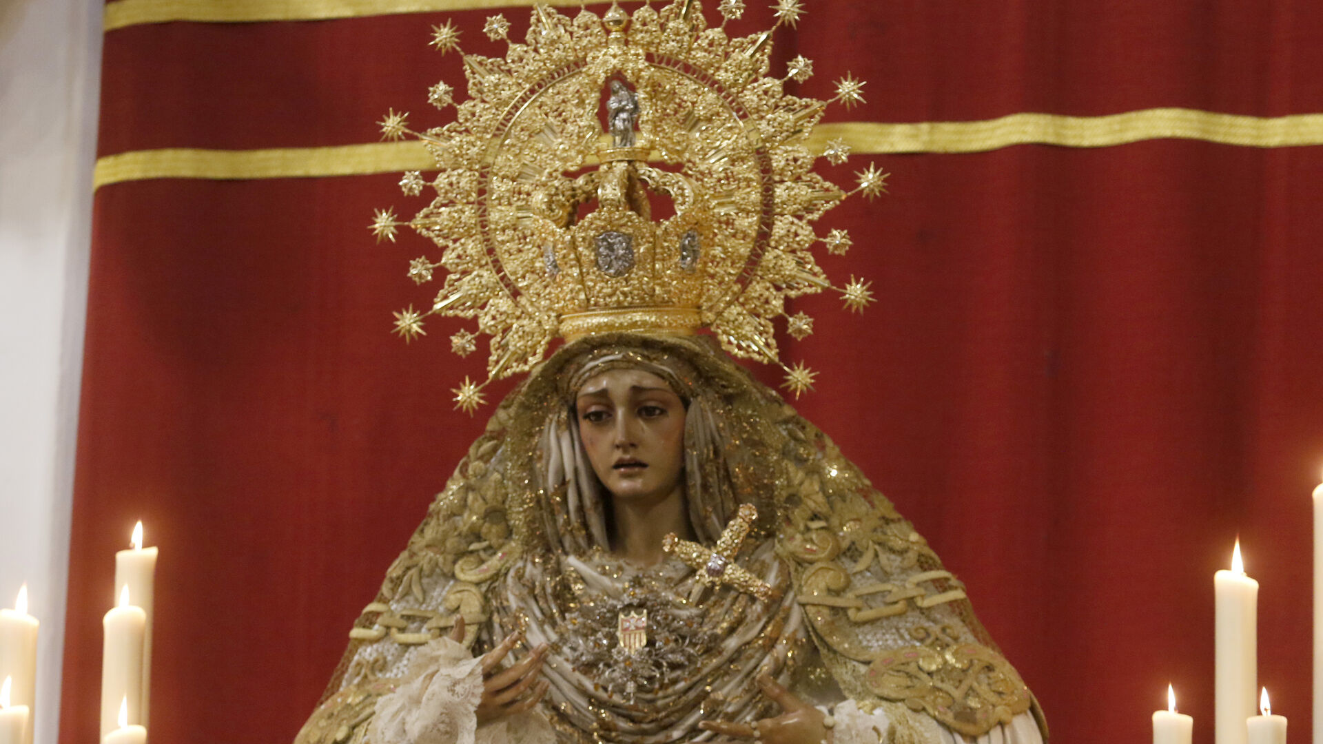 La Virgen de la Merced, en la iglesia de la Merced.
