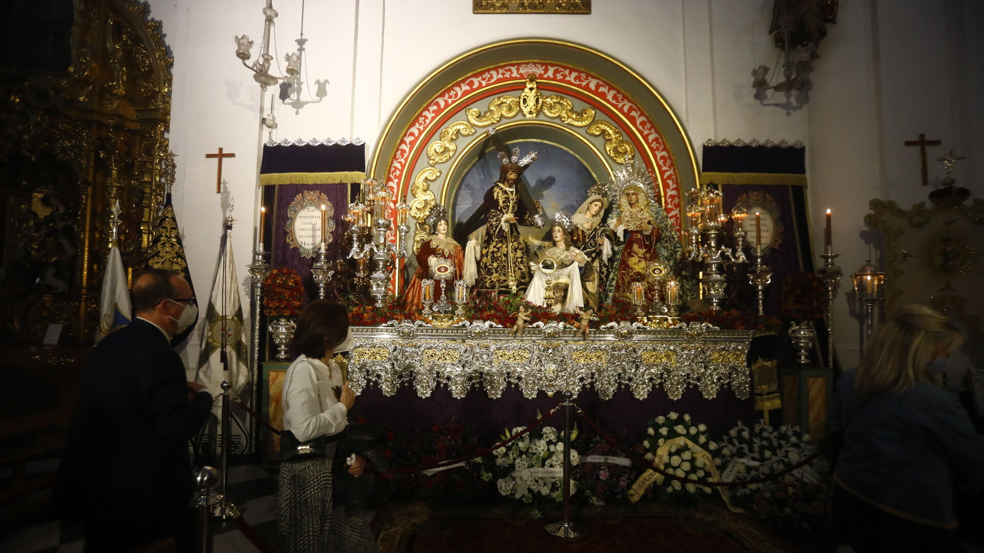 La escena de la Santa Faz, montada en la iglesia de la Trinidad.