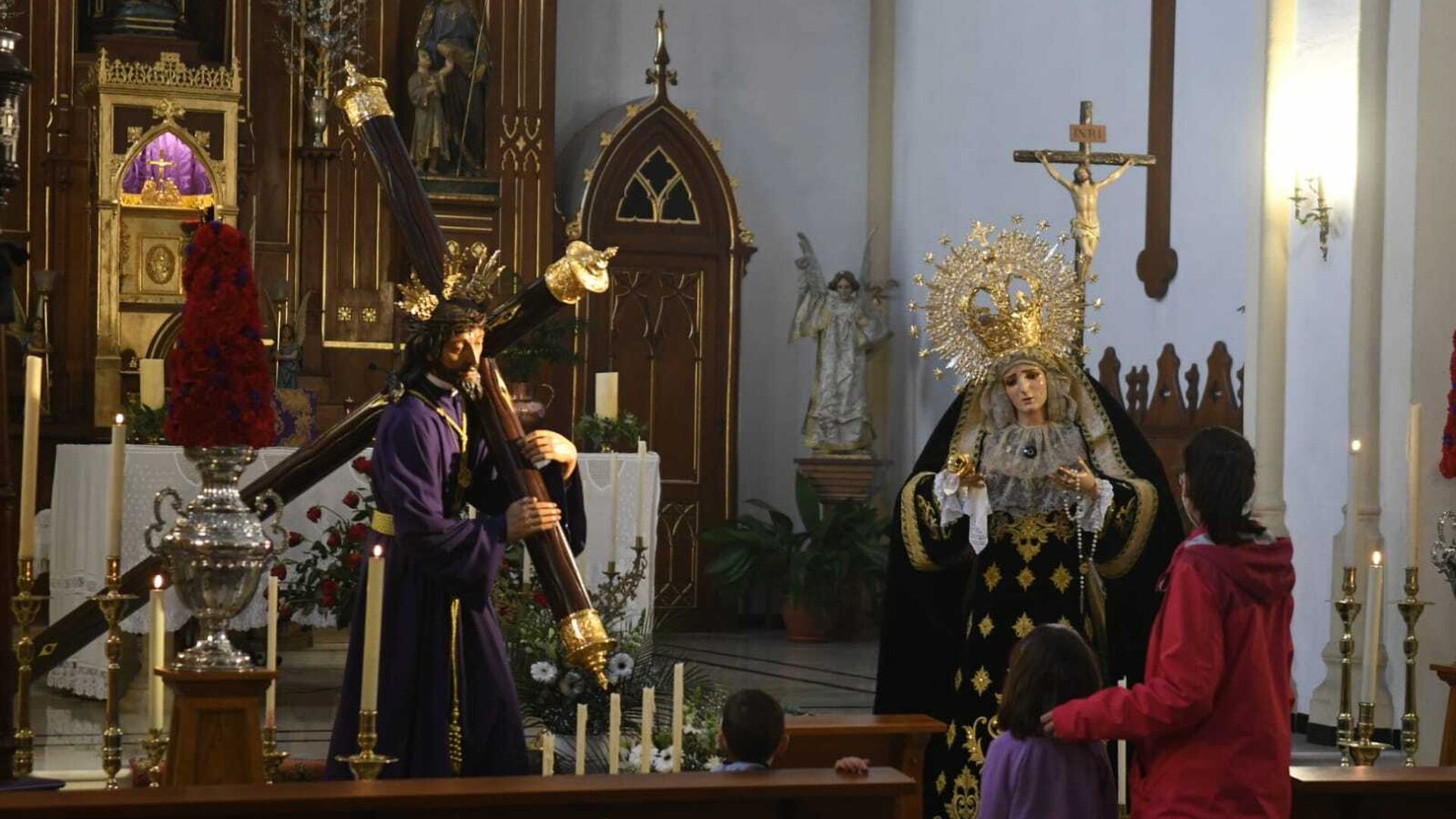 VILLANUEVA DE C&Oacute;RDOBA. Santo Encuentro. Jes&uacute;s Nazareno y Virgen de los Dolores