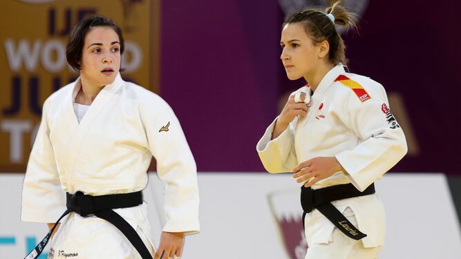 Julia Figueroa observa a Laura Martínez, su rival por la única plaza de los Juegos.