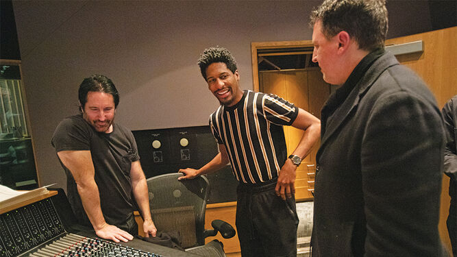 Trent Reznor, Jon Batiste y Atticus Ross, compositores de 'Soul'.