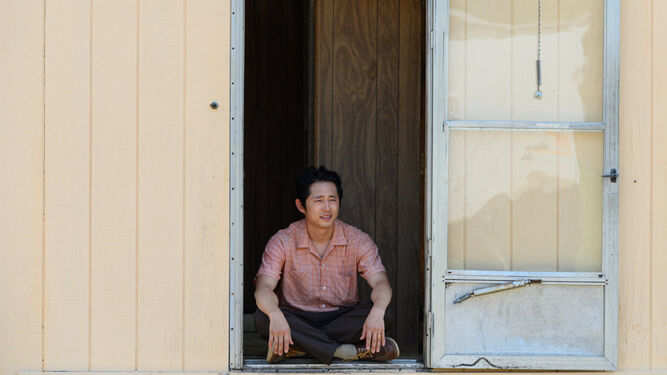 Steven Yeun, en 'Minari', una de las películas nominadas.