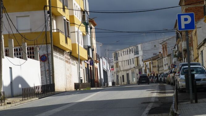 Una de las calles de Baena sobre las que actuará en Ayuntamiento.