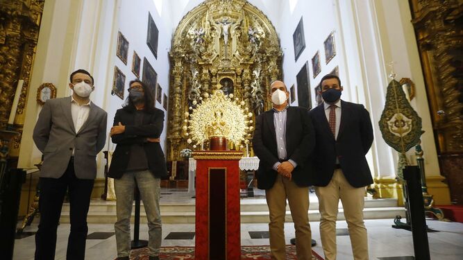 La nueva corona de María Santísima de la Esperanza, presentada en San Andrés.