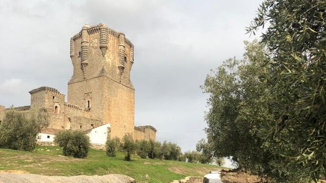 Panorámica del Castillo de Belalcázar.