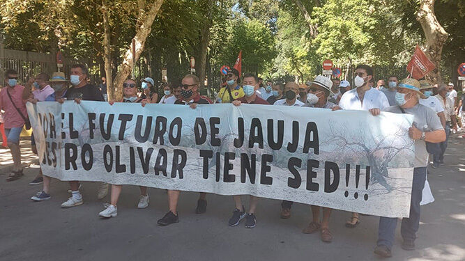 Manifestación en Sevilla de la comunidad Paño Cabezas.