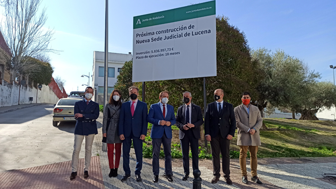 Anuncio de la licitación de las obras de la sede judicial de Lucena.