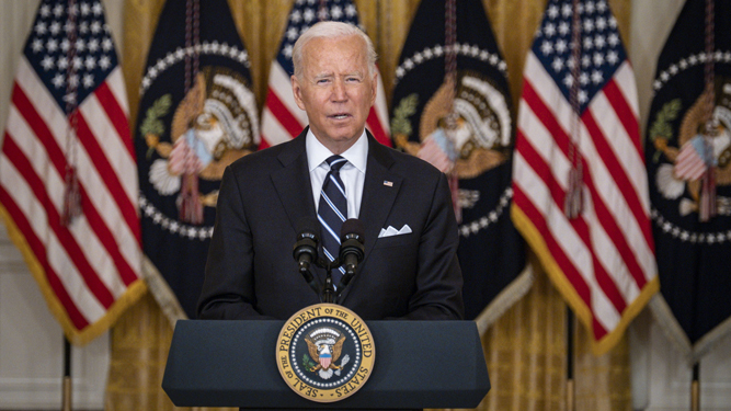El presidente de Estados Unidos, Joe Biden, este pasado miércoles.