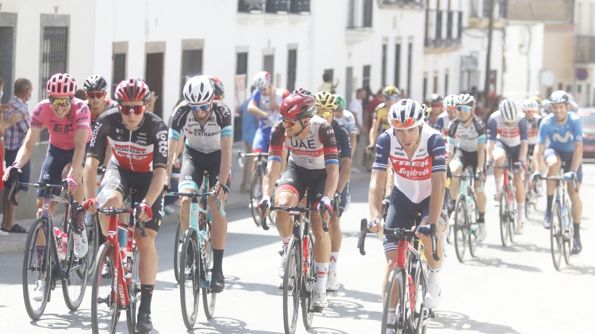El paso de La Vuelta por Belmez, en im&aacute;genes