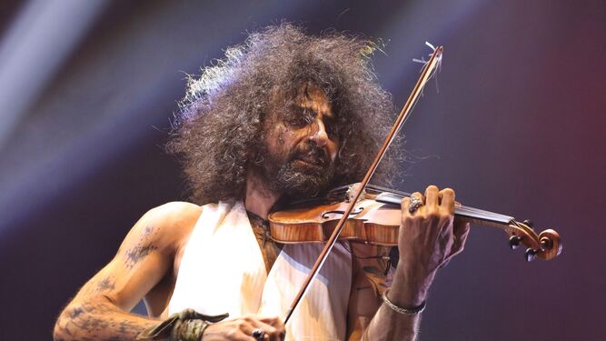 El violinista libanés Ara Malikian durante uno de sus conciertos.