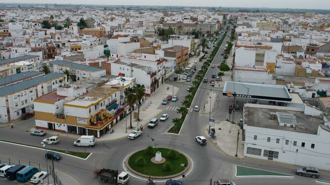 El municipio de Los Palacios, en una vista aérea.