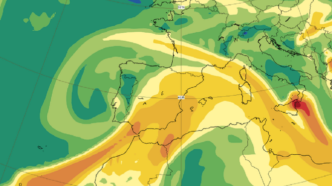 Pronóstico sobre la presencia de dióxido de azufre en la atmósfera prevista para este viernes 24 de septiembre