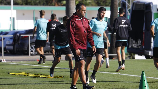 Germán Crespo, durante el entrenamiento de este martes en la Ciudad Deportiva.
