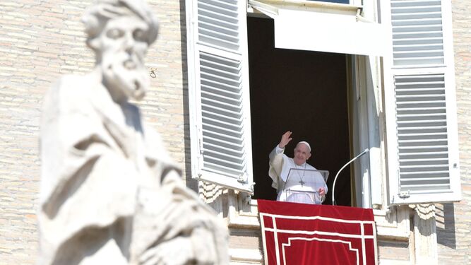 El Papa, este domingo en El Vaticano.