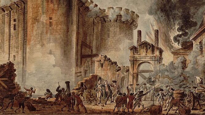 La toma de la Bastilla, según Jean-Pierre Houël (1789).