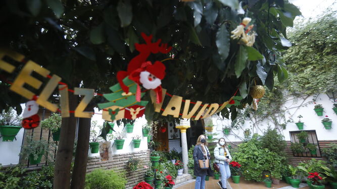 El laurel de Parras, 8 adornado con motivos navideños.