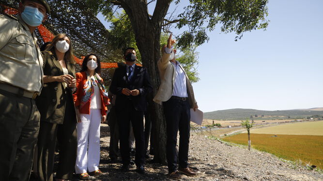 Visita de la ministra Margarita Robles a los terrenos de La Rinconada.