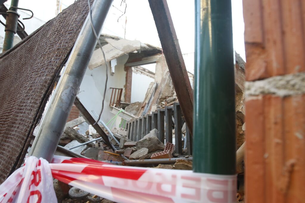 El derrumbe de la casa de la calle San Acisclo en C&oacute;rdoba, en im&aacute;genes