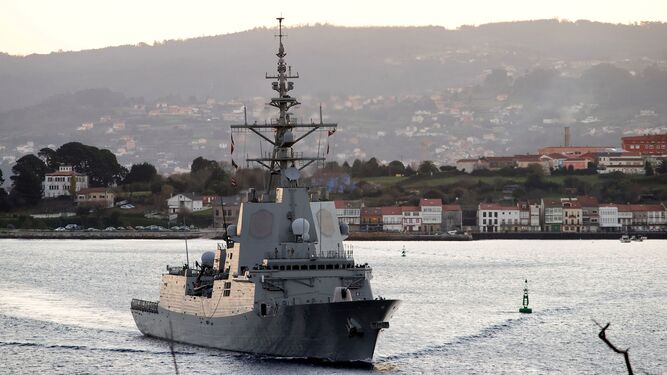 La fragata 'Blas de Lezo' deja Ferrol rumbo al mar Negro