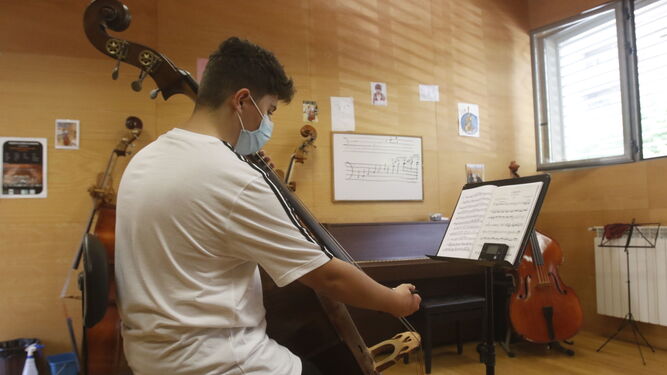 Alumnos del Conservatorio Músico Ziryab de Córdoba.