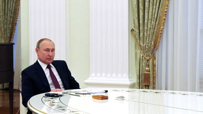 Putin en una reunión