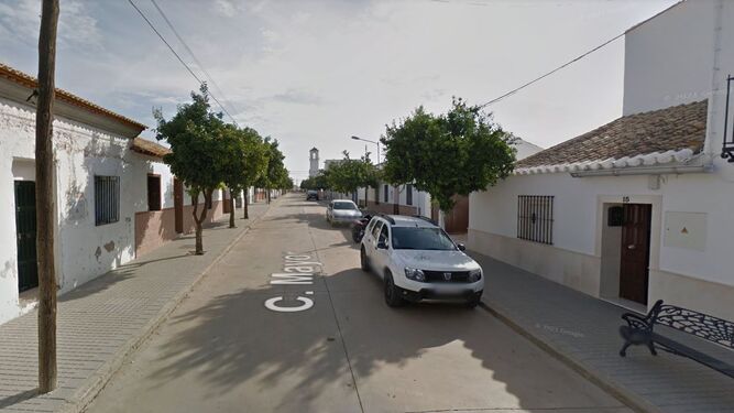Una calle del núcleo de Calonge en Palma del Río.