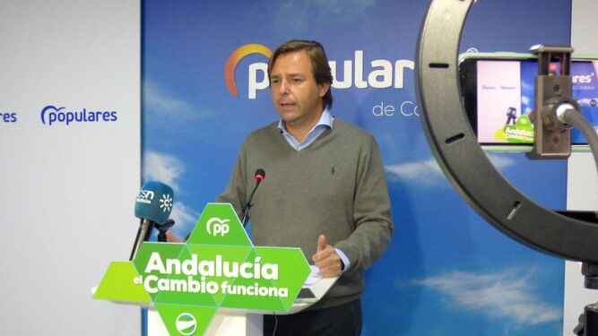 El coordinador general del Partido Popular de Andalucía, Antonio Repullo.