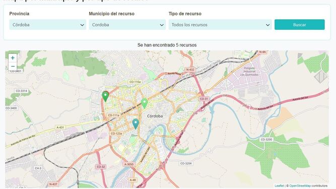 Seromic, el nuevo mapa de recursos de consumo de Andalucía.
