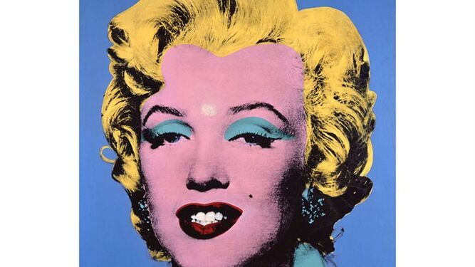 El mítico retrato de Marilyn Monroe hecho por Andy Warhol y considerado el cúlmen del 'pop art' estadounidense.