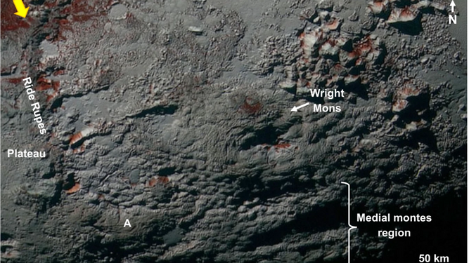 Los volcanes de hielo configuraron el paisaje de una parte de Plutón