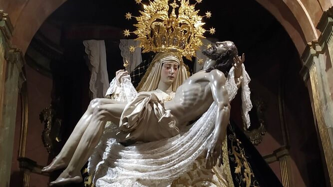 La Virgen de las Angustias, en San Agustín.
