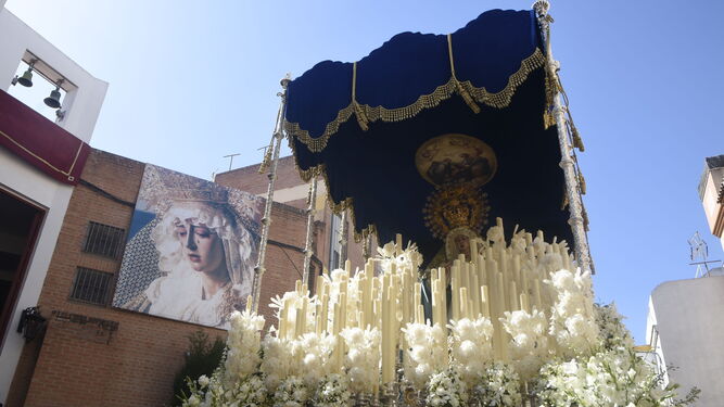 Virgen de la Estrella, en el Lunes Santo de Córdoba.