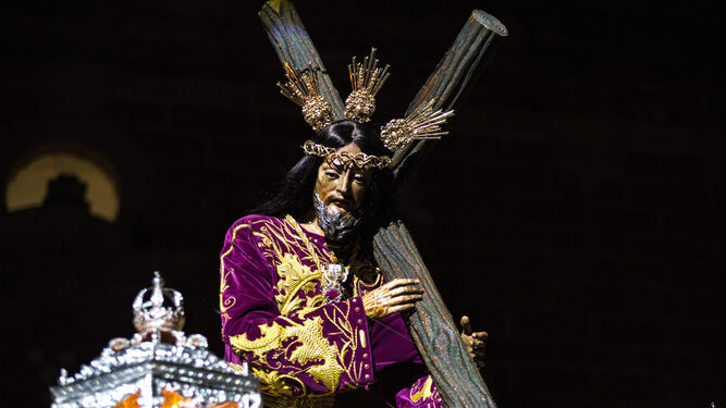 La imagen de Jesús Nazareno, en la salida procesional de la pasada Semana Santa.