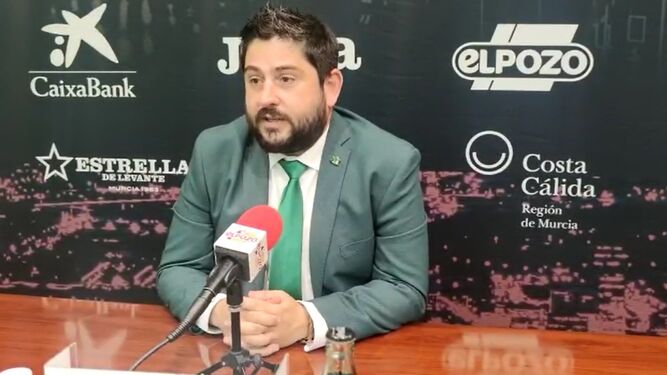 Josan González, en la sala de prensa del Palacio de los Deportes de Murcia.
