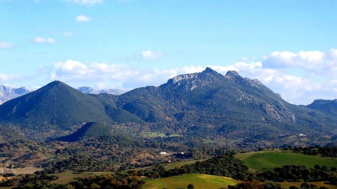 Una vista panorámica de la Sierra de Grazalema.