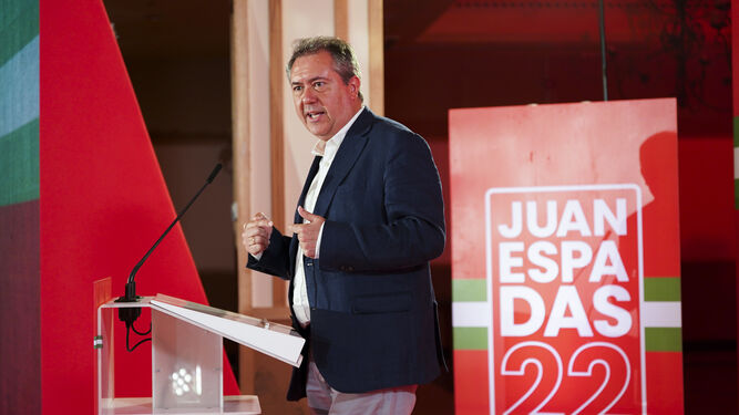 Juan Espadas, este sábado, en un acto en Antequera.
