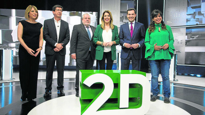 Debate en Canal Sur en las elecciones andaluzas de 2018