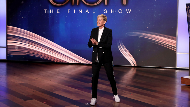 Ellen DeGeneres en su último programa en EEUU