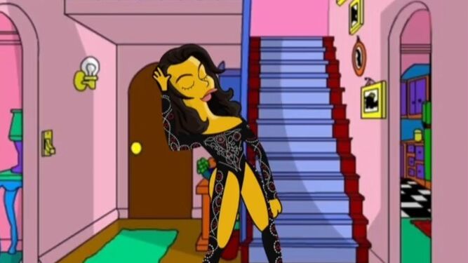 Chanel a lo 'SloMo' en casa de Homer Simpson