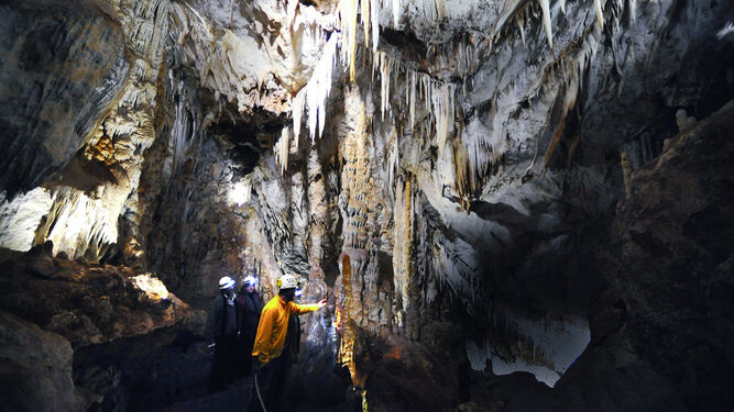 Interior de la Cueva de los Murciélagos.