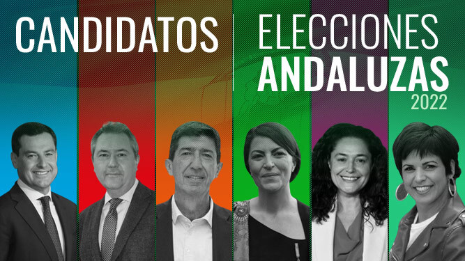 Principales candidatos a las elecciones andaluzas 2022