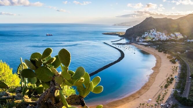 Vista de una zona de playa de Tenerife