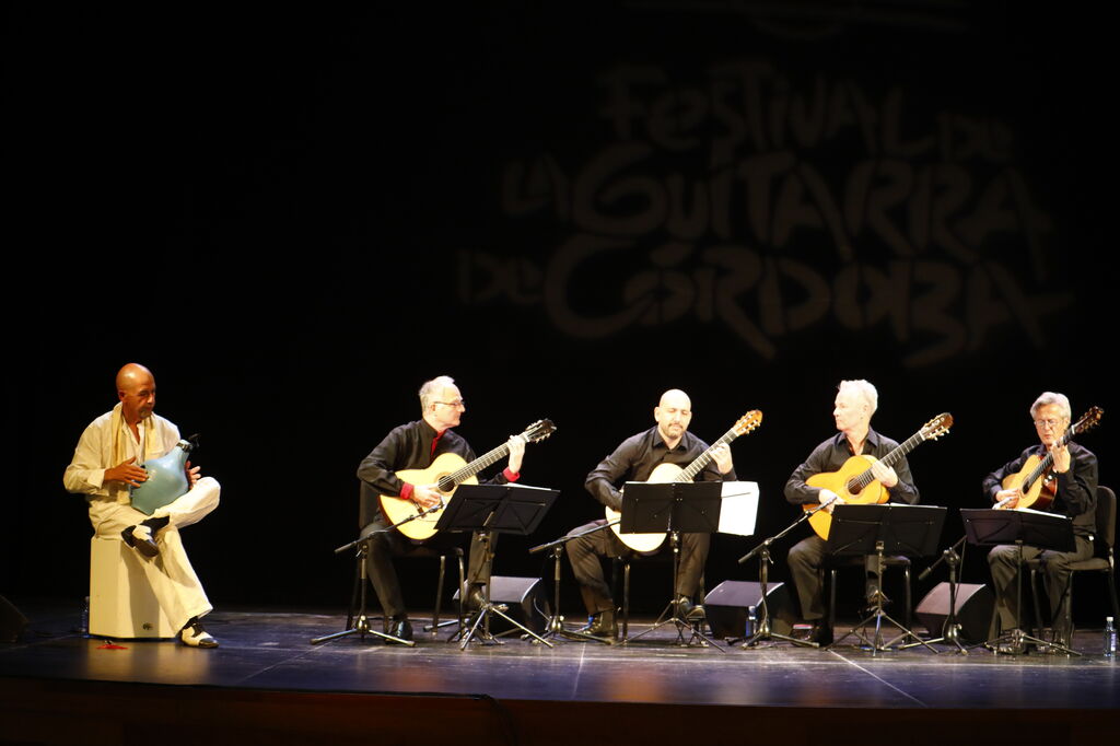 El concierto de Eos Guitar Quartet en el Festival de la Guitarra de C&oacute;rdoba, en im&aacute;genes