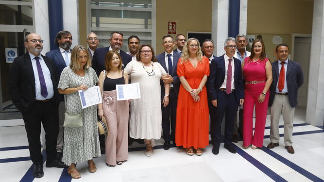 Acto de homenaje en el Colegio de Abogados de Córdoba a los abogados con larga trayectoria en el turno de oficio