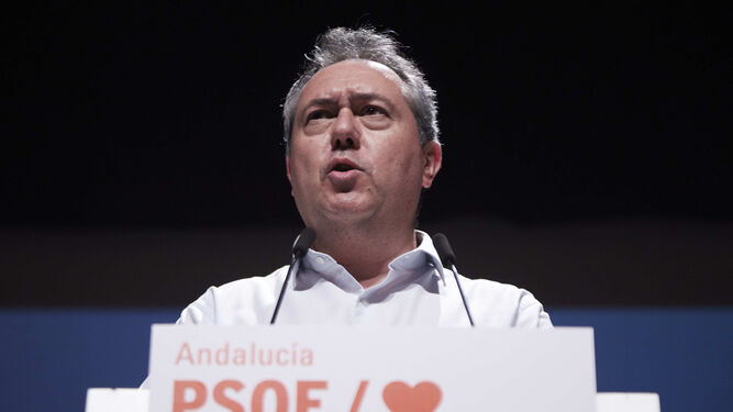 Juan Espadas, en el comité director del PSOE-A, este jueves.