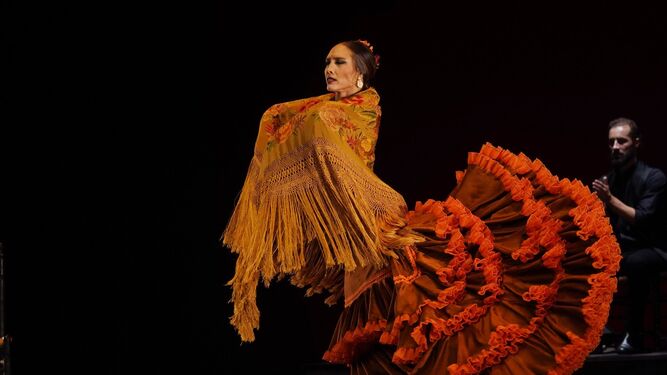 Actuación de la bailaora Florencia Oz durante la anterior edición del Concurso