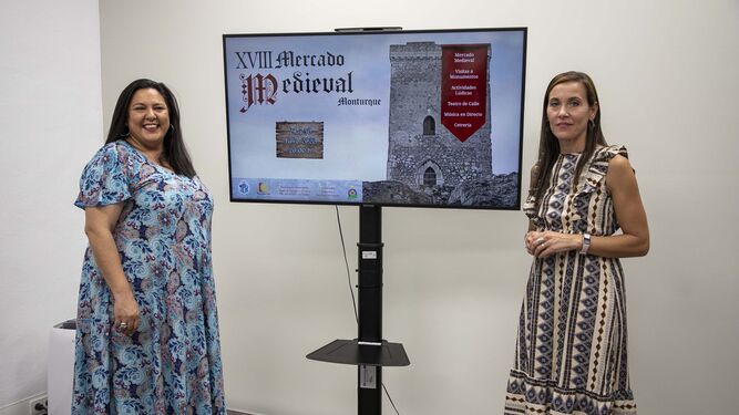 Dolores Amo y Teresa Romero presentan las XVIII Jornadas Medievales de Monturque.