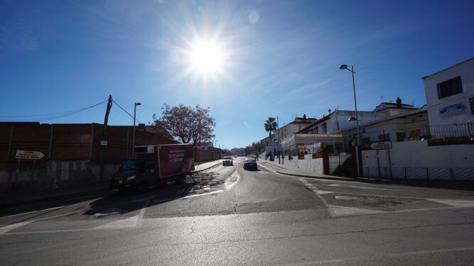 Una calle de la localidad de La Rambla, a pleno sol.